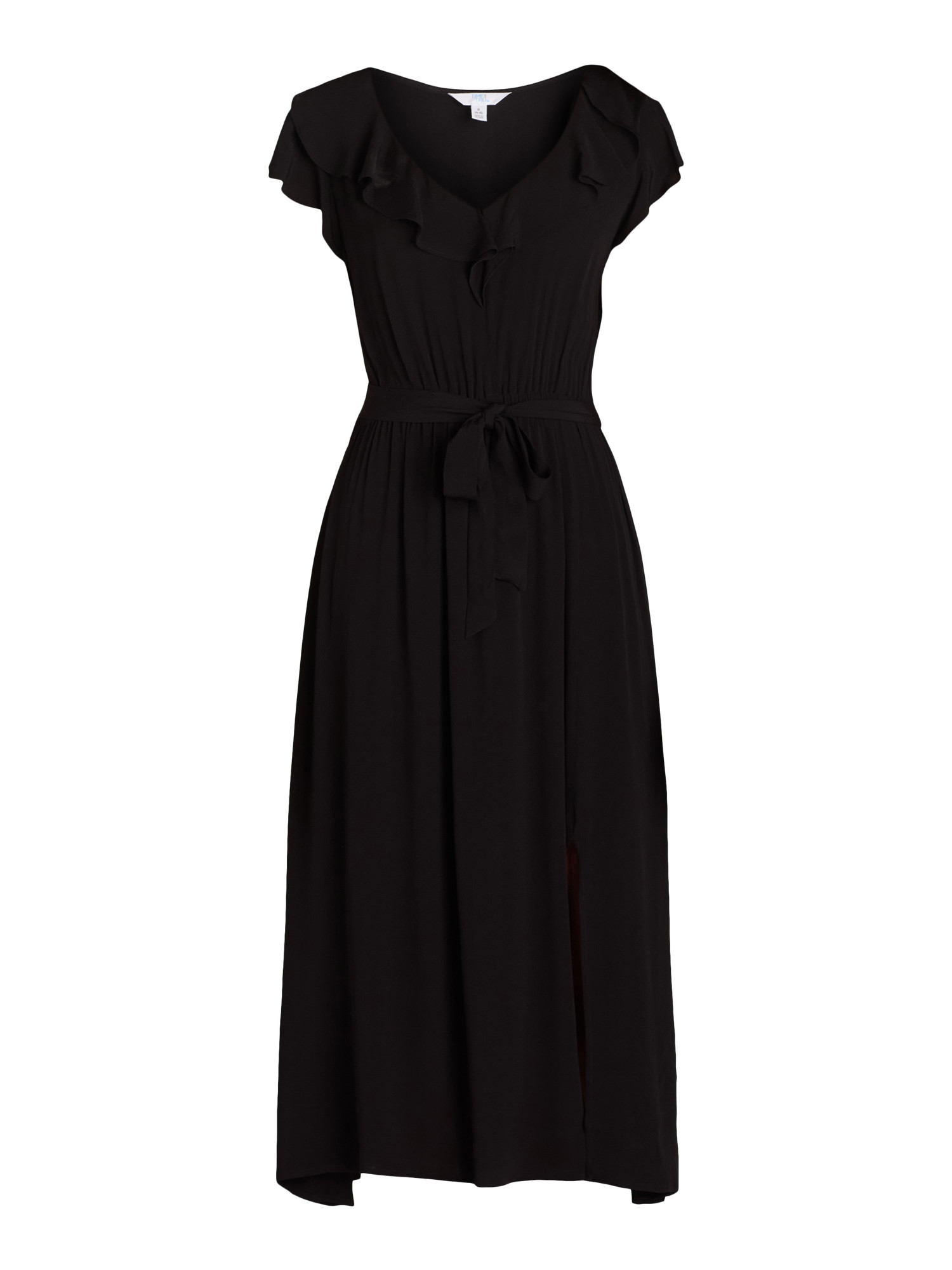 Time and Tru Women's and Women's Plus Ruffle Neck Midi Dress, Sizes XS-4X | Walmart (US)