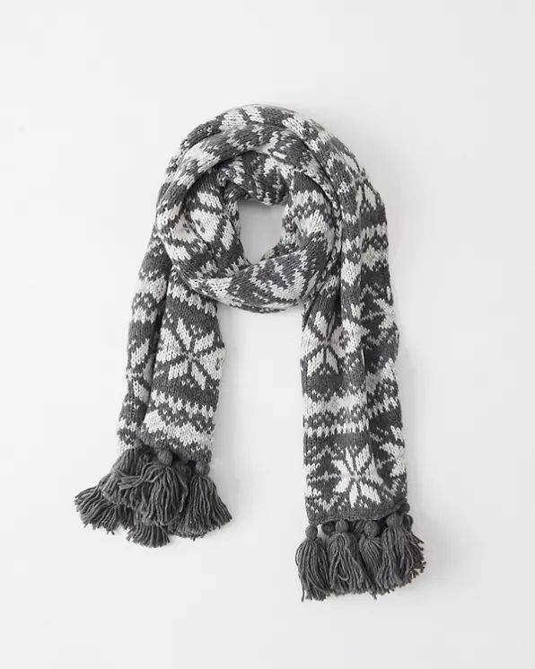 Heavyweight Knit Scarf | Abercrombie & Fitch US & UK