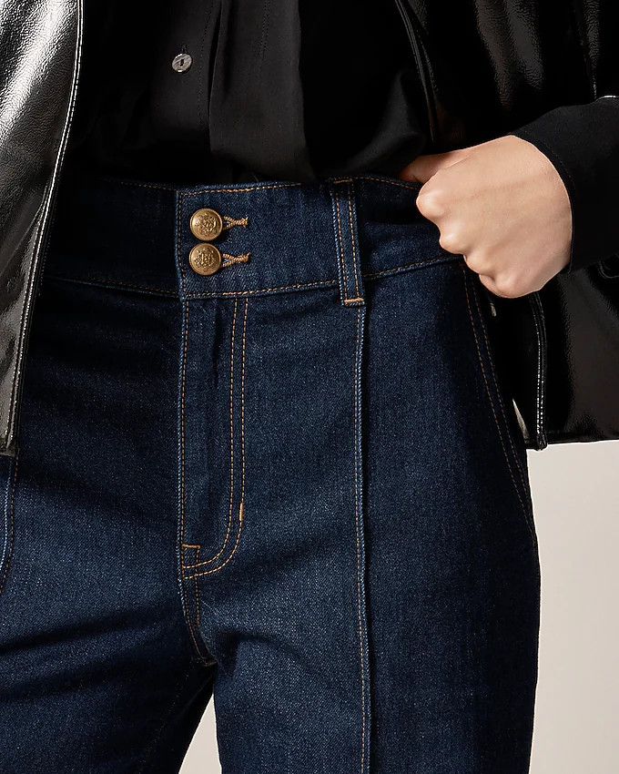 Denim trouser jean with stacked buttons | J. Crew US