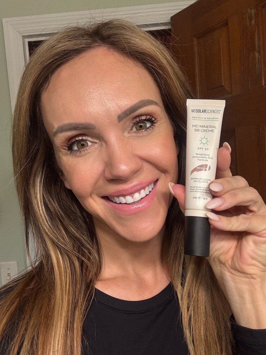 I am all about combining skincare, sun protection, and light coverage in one powerhouse product. 

This skin perfecting mineral BB Crème with SPF helps even skin tone, reduce discoloration, and boost hydration while providing broad spectrum mineral protection against UV damage. 

Available in 4 shades to match and enhance your skin tone for an effortless glow: Light, Medium, Dark, and Deep

#ad #giftedbyMDSolarSciences

#LTKOver40 #LTKmorningroutine #LTKBeauty