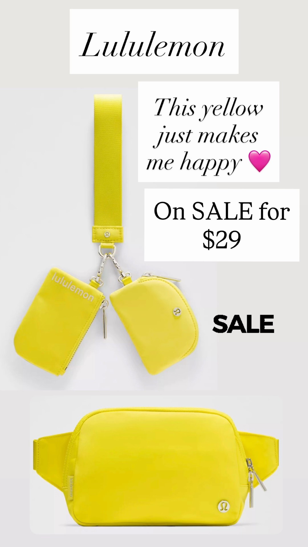 Lululemon sale! Both on sale for $29.

#LTKSaleAlert