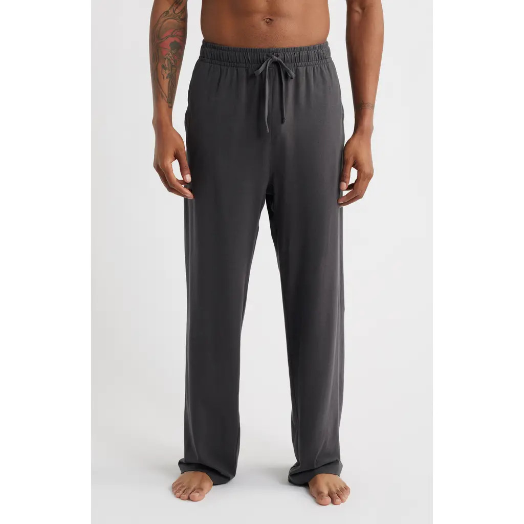 SKIMS Straight Leg Stretch Lounge Pants in Ash at Nordstrom, Size 3X | Nordstrom