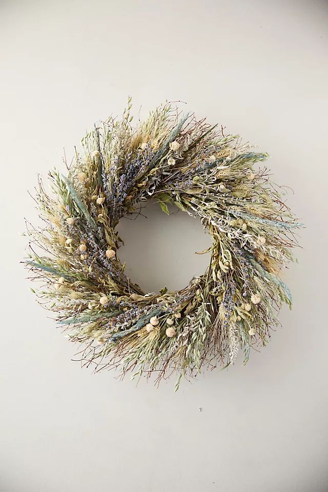 Preserved Sunkissed Blue Wreath | Anthropologie (US)