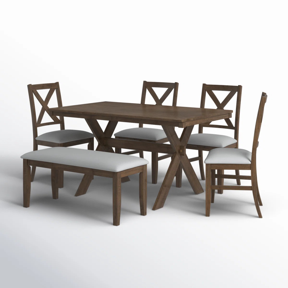 Shawn 6-Person Trestle Dining Set | Wayfair North America