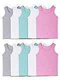 Fruit of the Loom Girls' Undershirts (Camis & Tanks), Toddler Tank - 10 Pack - Assorted, 4T/5T | Amazon (US)