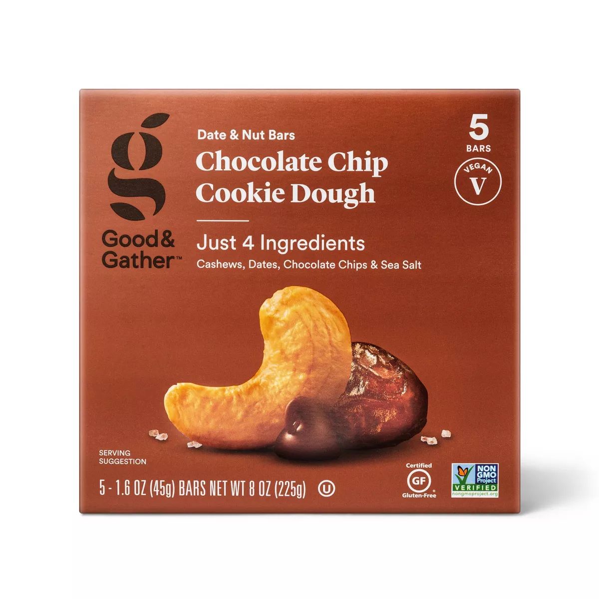 Chocolate Chip Cookie Dough Nutrition Bars - 5ct - Good & Gather™ | Target