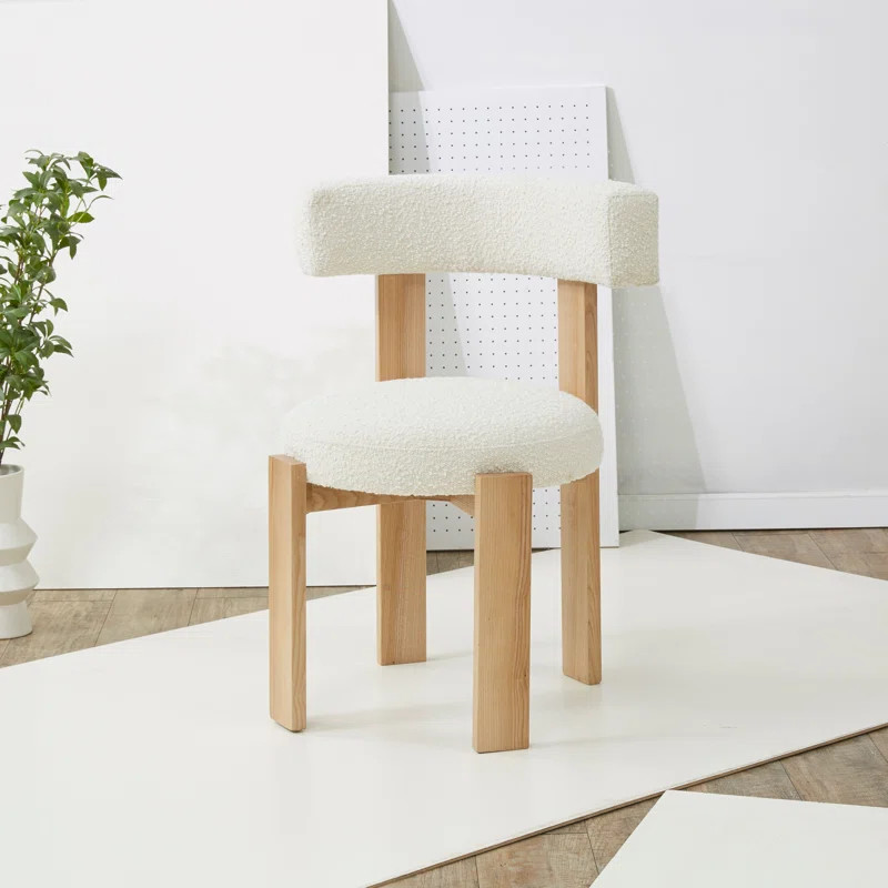 Eugenia Slat Back Side Chair in White | Wayfair North America
