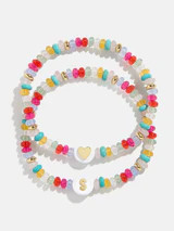 Kids' Initial & Heart Bracelet Set - Multi | BaubleBar (US)