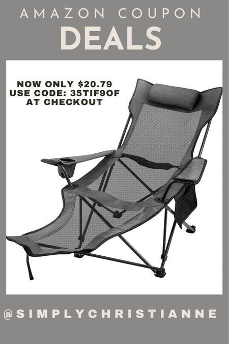Folding Camp Chair Now Only $20.79
Use Code: 35TIF9OF
Amazon finds, camping essentials 

#LTKFindsUnder50 #LTKHome #LTKSaleAlert
