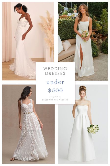 Wedding dresses under $500, white dresses, vow renewal dress, bridal gown, bride to be, affordable wedding dresses, Anthropologie wedding dress, Lulus wedding dress, Show Me Your Mumu, strapless wedding dress, lace wedding dress, boho wedding dress Follow Dress for the Wedding on LiketoKnow.it for more wedding guest dresses, bridesmaid dresses, wedding dresses, and mother of the bride dresses. 

#LTKwedding #LTKparties #LTKstyletip