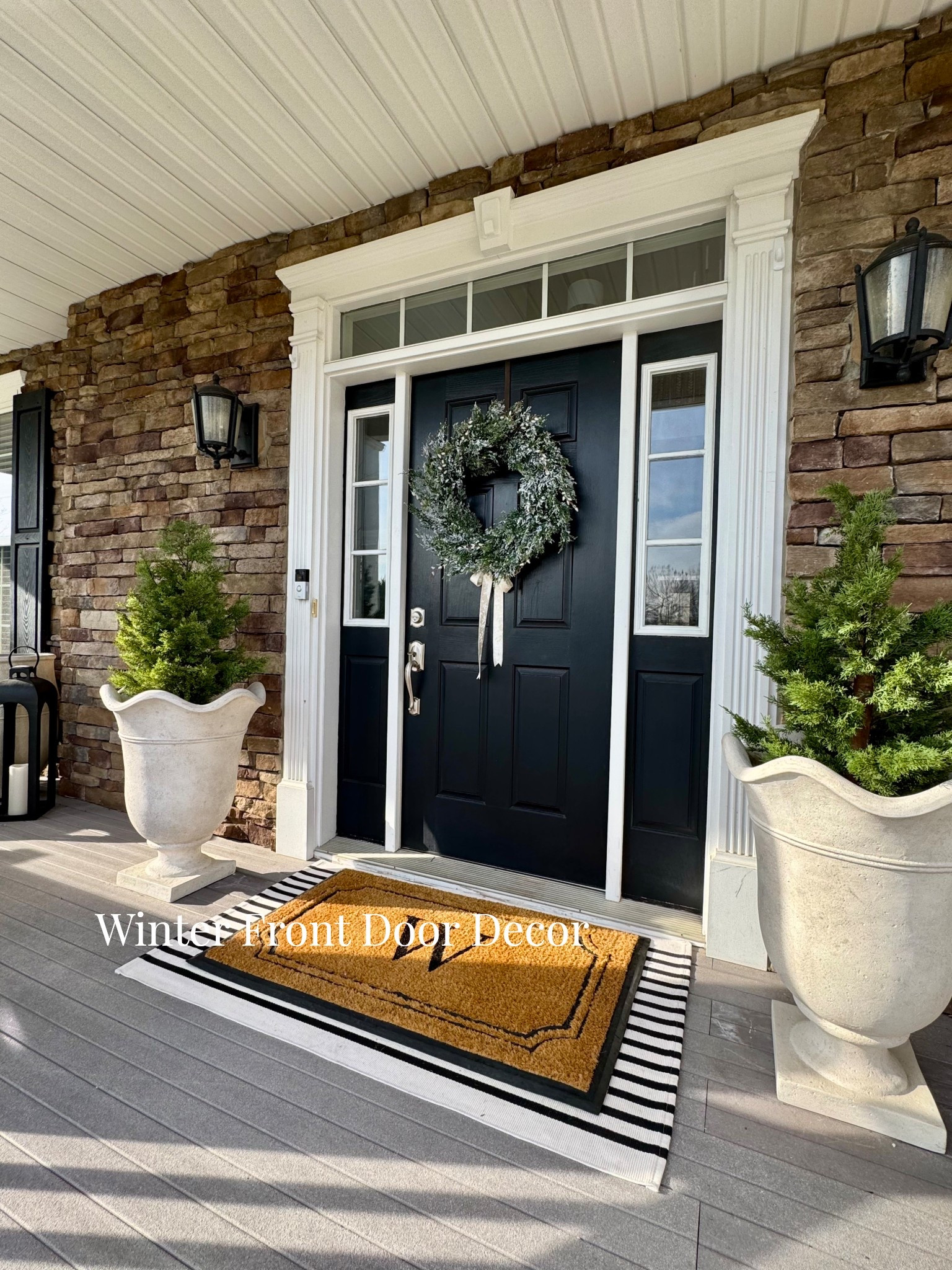 A classic winter front door moment 🤍
Simple layers that work all season #LTKhome
#LTKdecor
#LTKfinds
#frontdoordecor
#winterdecor
#neutralhome
#homedetails


#LTKSeasonal #LTKHome
