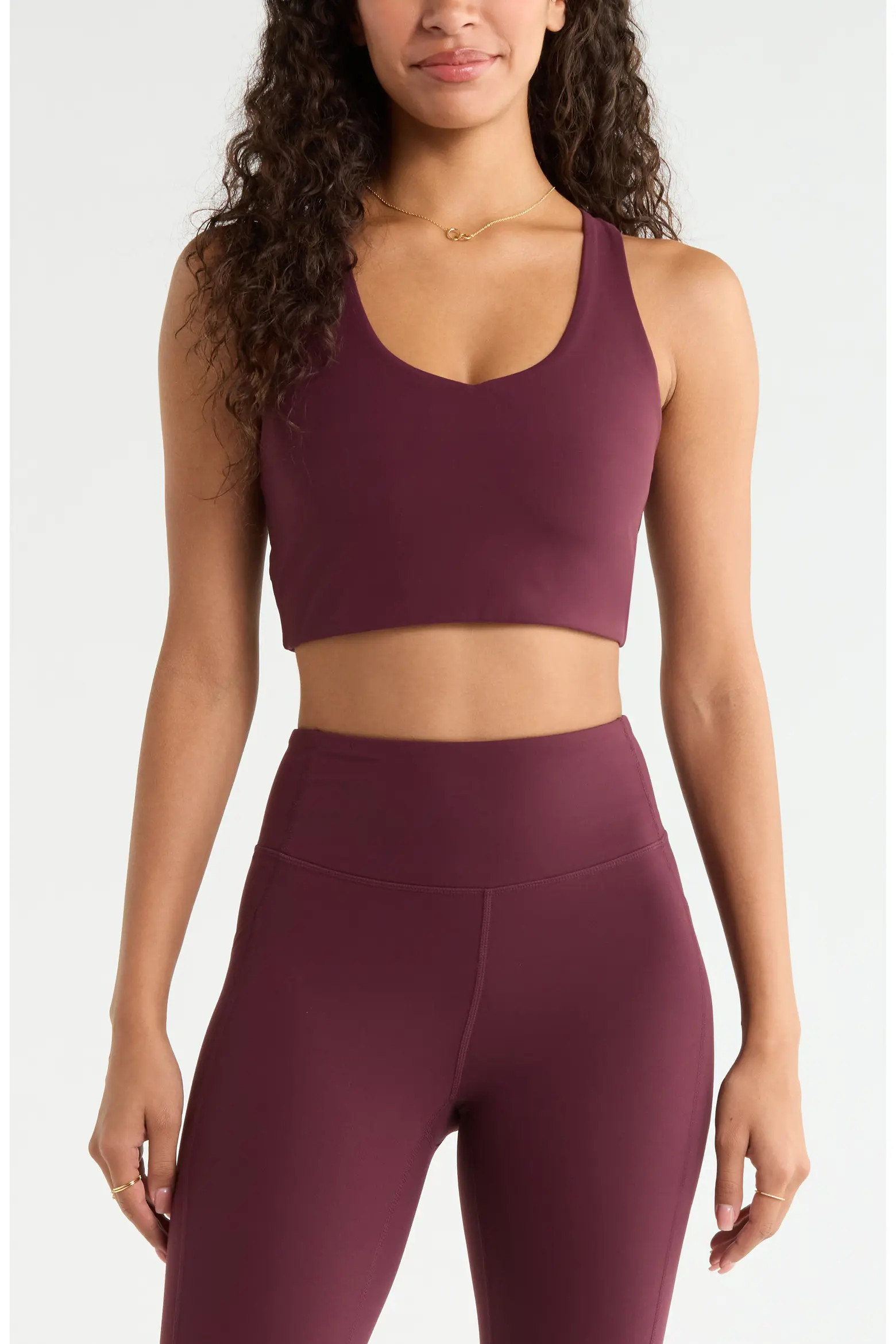 Zella Studio Luxe Essential Racerback Sports Bra (Women) | Nordstrom | Nordstrom