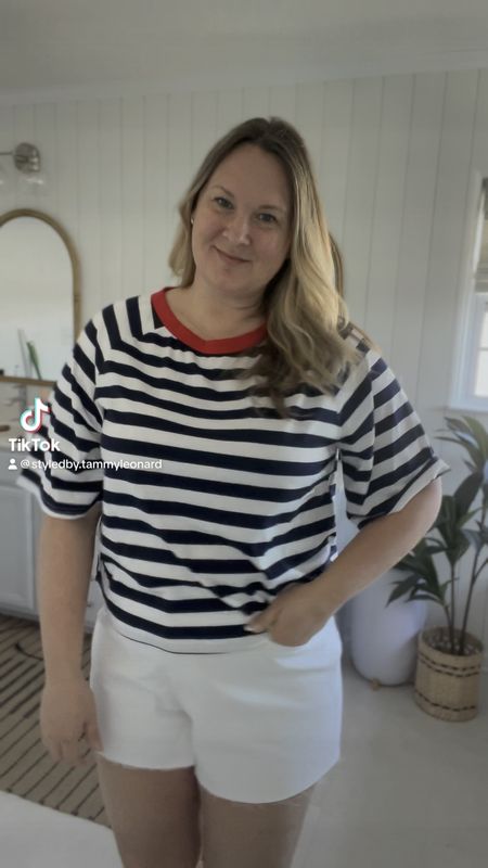 Rounding up my favorite plus size tops on Amazon. Love the red collar and blue horizontal strips. Nice nautical look for your wardrobe capsule.

Wearing XXL

#LTKplussize #LTKmidsize #LTKover40