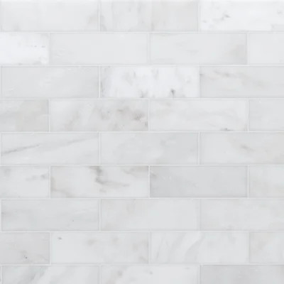 Castella Cambria Subway 4 in. x 12 in. Honed Marble Subway Floor and Wall Tile | Wayfair North America