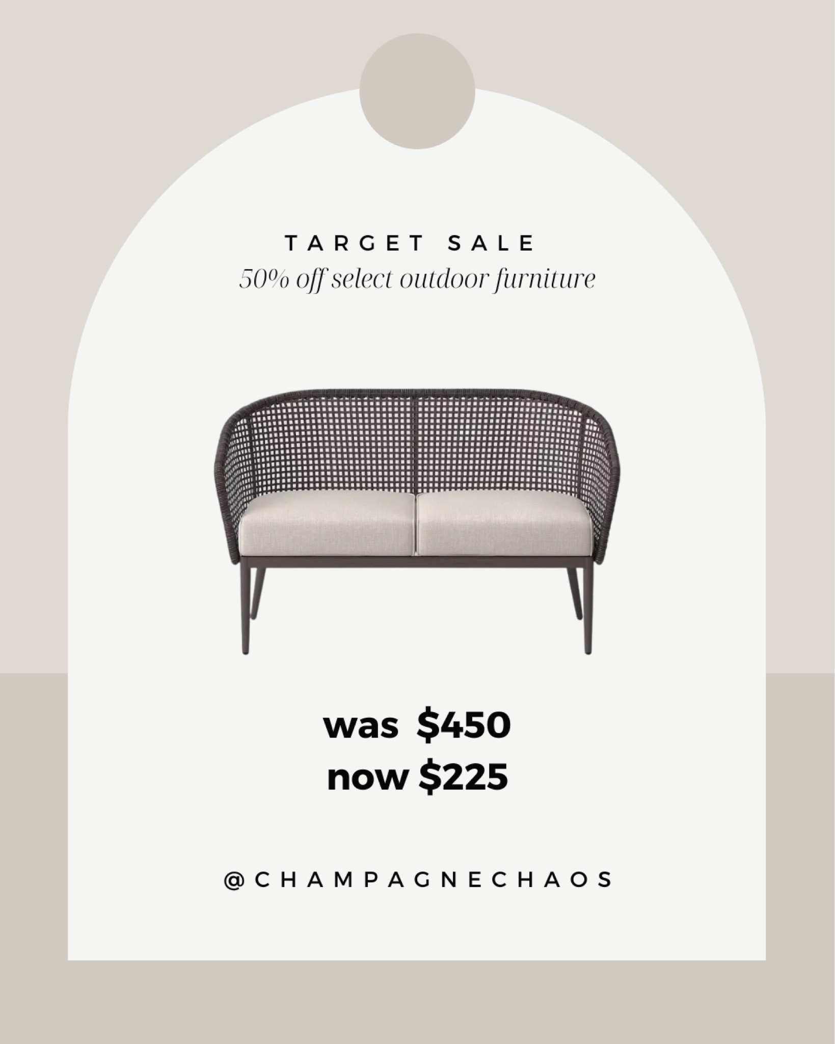 50% off select outdoor furniture at target!
Outdoor patio, outdoor furniture, home

#LTKhome #LTKsalealert #LTKFind