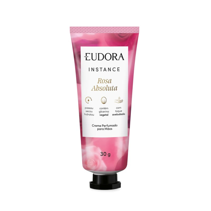 Creme Perfumado para Mãos Instance Rosa Absoluta 30g | Eudora | Eudora (BR)
