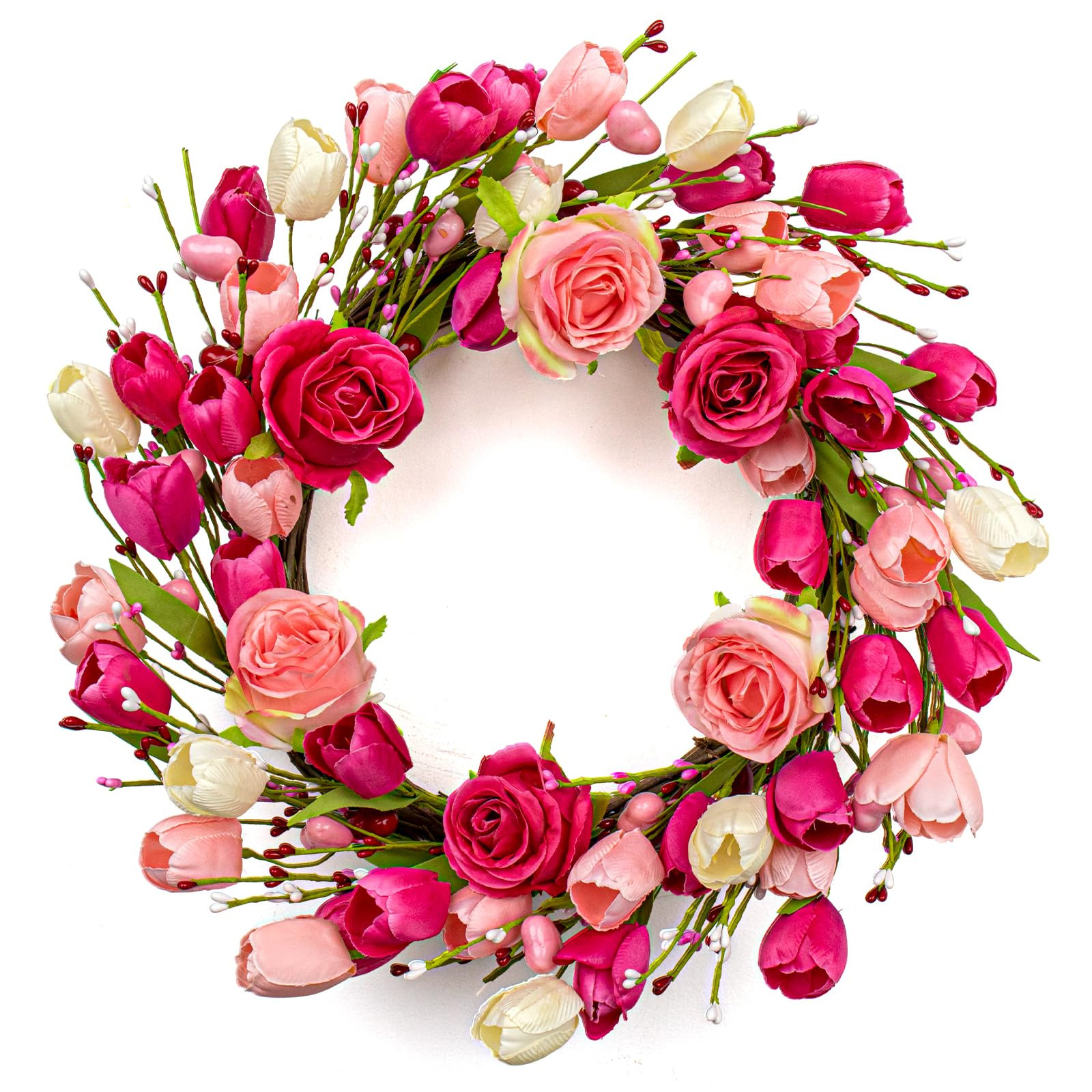 Artifical Valentine's Day Wreath 20 Inches Valentines Wreaths for Front Door Valentines Door Wrea... | Amazon (US)