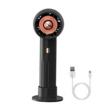 Pc Portable Handheld Fan Pocket Personal Fan Quiet Desk Phone Holder Fan With Speeds Removable Base For Commute Office Outdoor Indoor | SHEIN