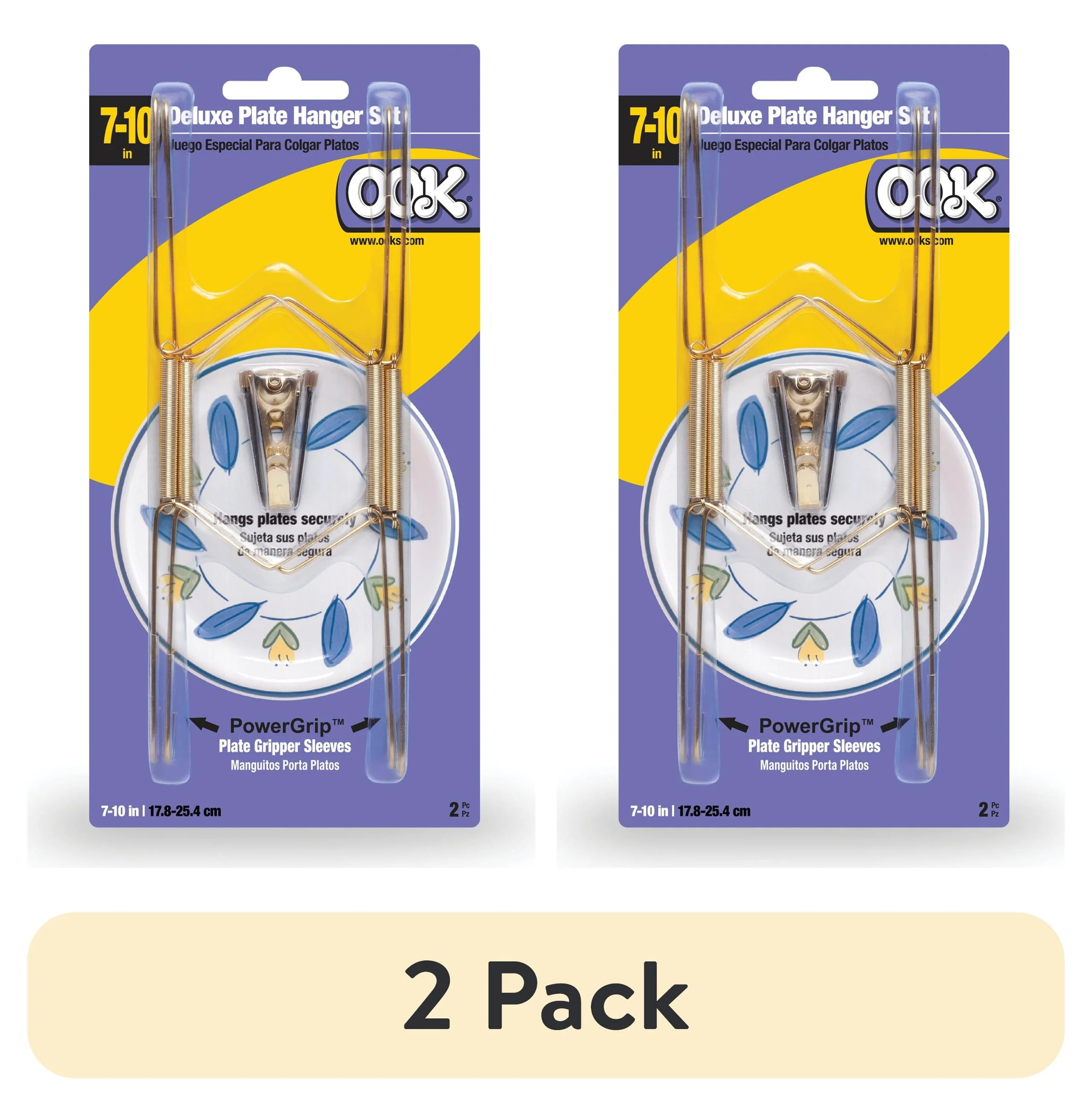 (2 pack) OOK Plate Holders, 7-10 Pounds, Set of 2, Steel | Walmart (US)