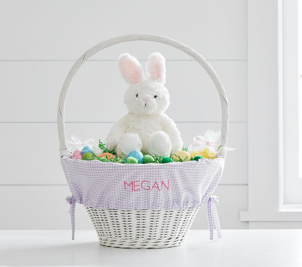 Gingham Easter Basket Liners | Pottery Barn Kids