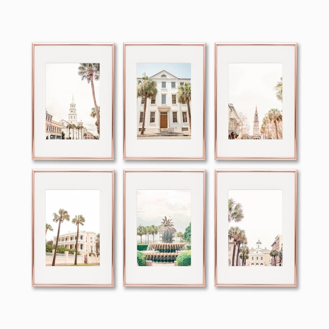Charleston Photography Print Set, Print Set of 6, Charleston SC Print, Soft Color Set , Charlesto... | Etsy (US)