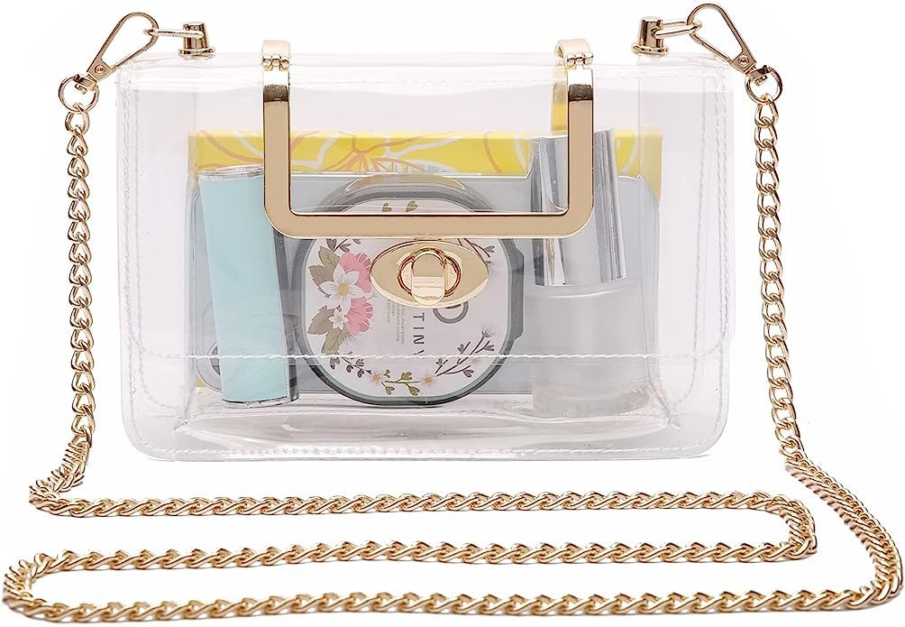 MOETYANG Clear Purse for Women,Clear Clutch Purse Crossbody, See Through Handbag… | Amazon (US)