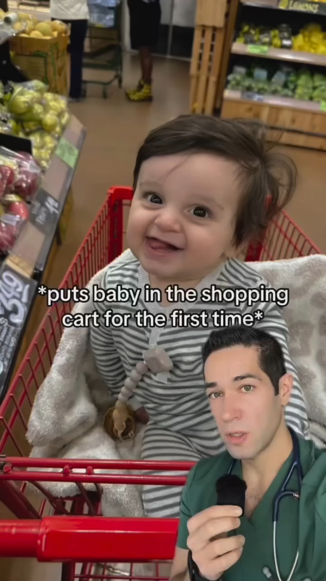 Her little grocery cart chair is so cute & most importantly, it stops her from trying to touch everything
😭. 

Comment ‘link’ for the link to this shopping cart cover! 
#iwannagosomewhereee #ltk #babymusthaves #babycareessentials #firsttimeparents

#LTKFamily #LTKBaby #LTKBump