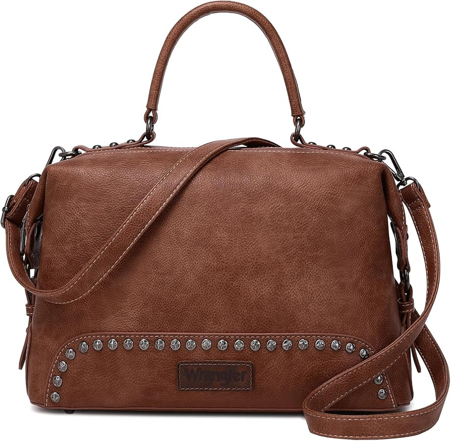 Wrangler Doctor Bag Top Handle Purse Hobo Shoulder Barrel Satchel Handbags for Women | Amazon (US)