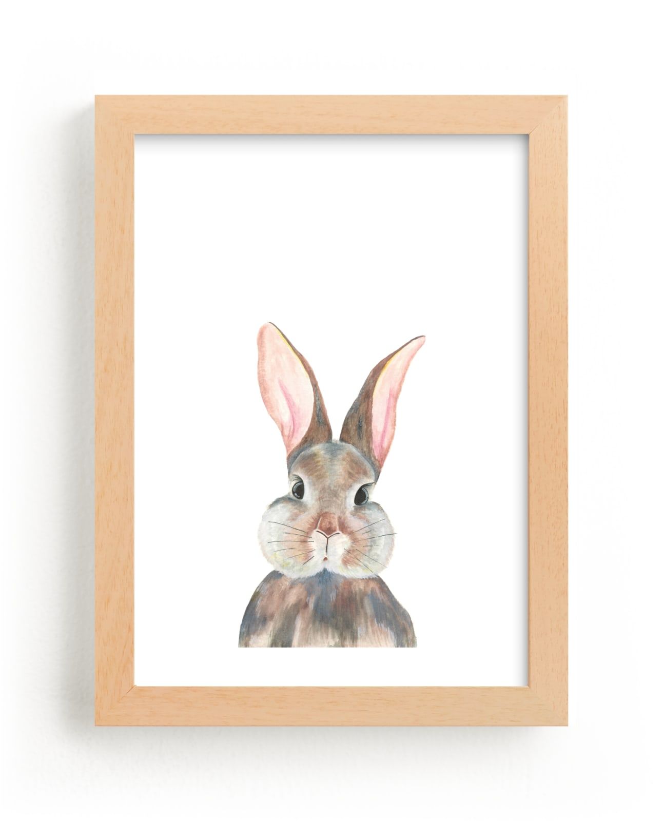 "Curious Bunny" - Open Edition Children's Art Print by Together Apart. | Minted