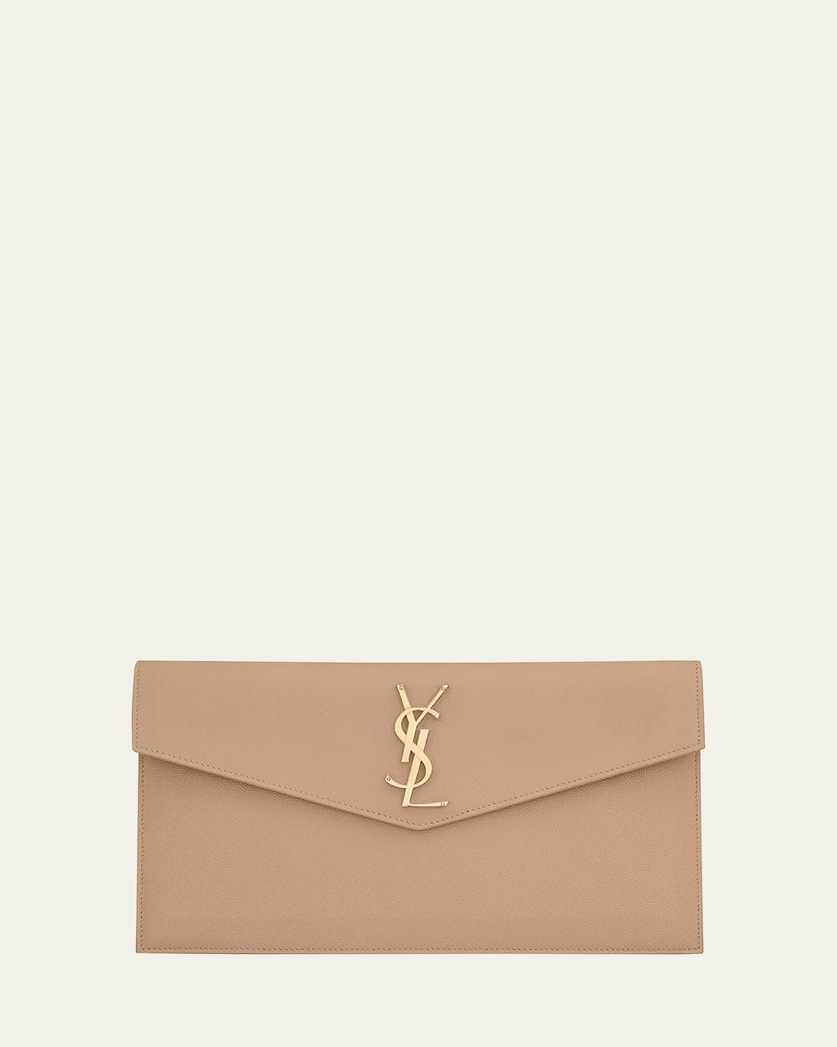 Uptown YSL Pouch in Grained Leather | Bergdorf Goodman