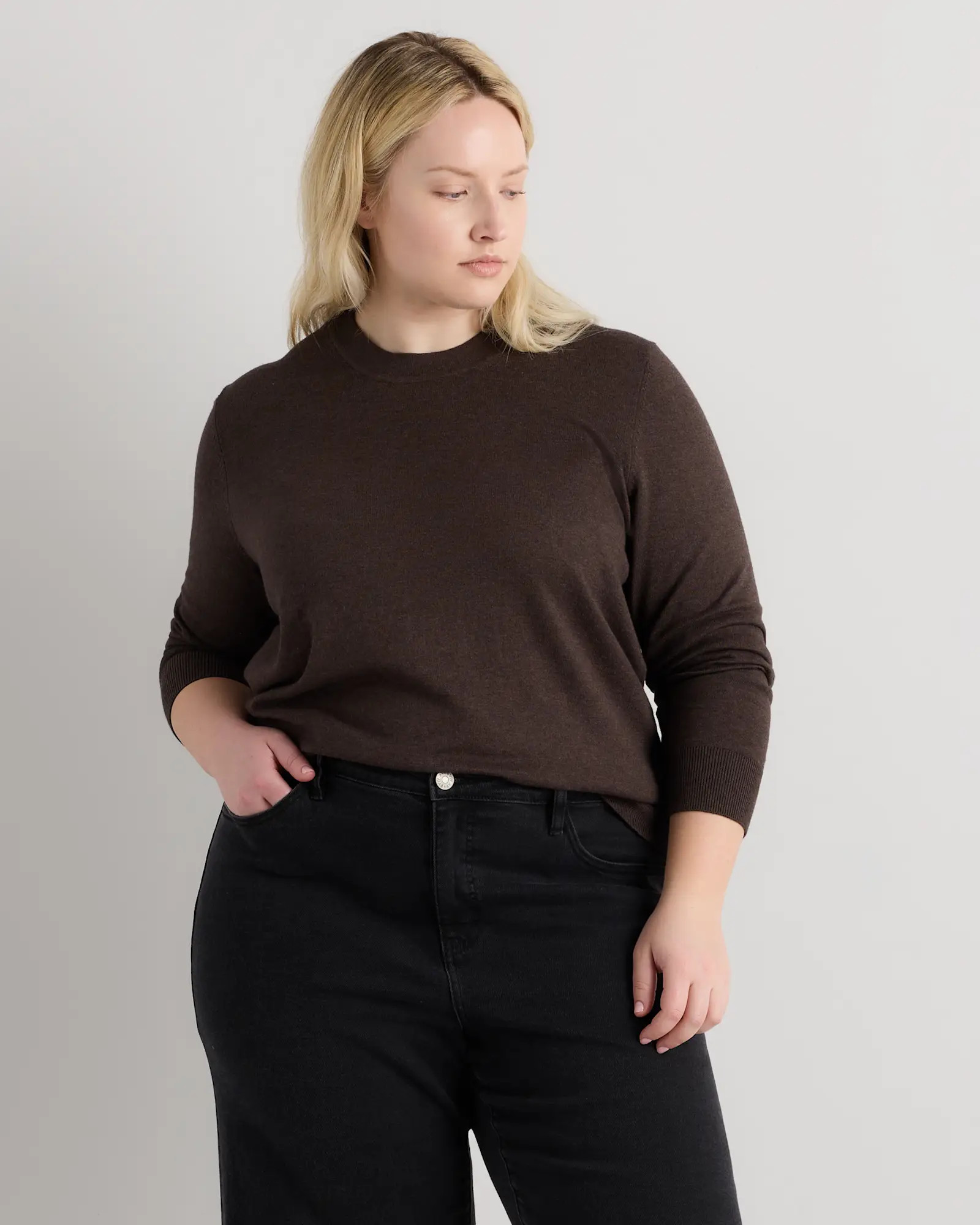 Lightweight Cotton Cashmere Crew Sweater | Quince