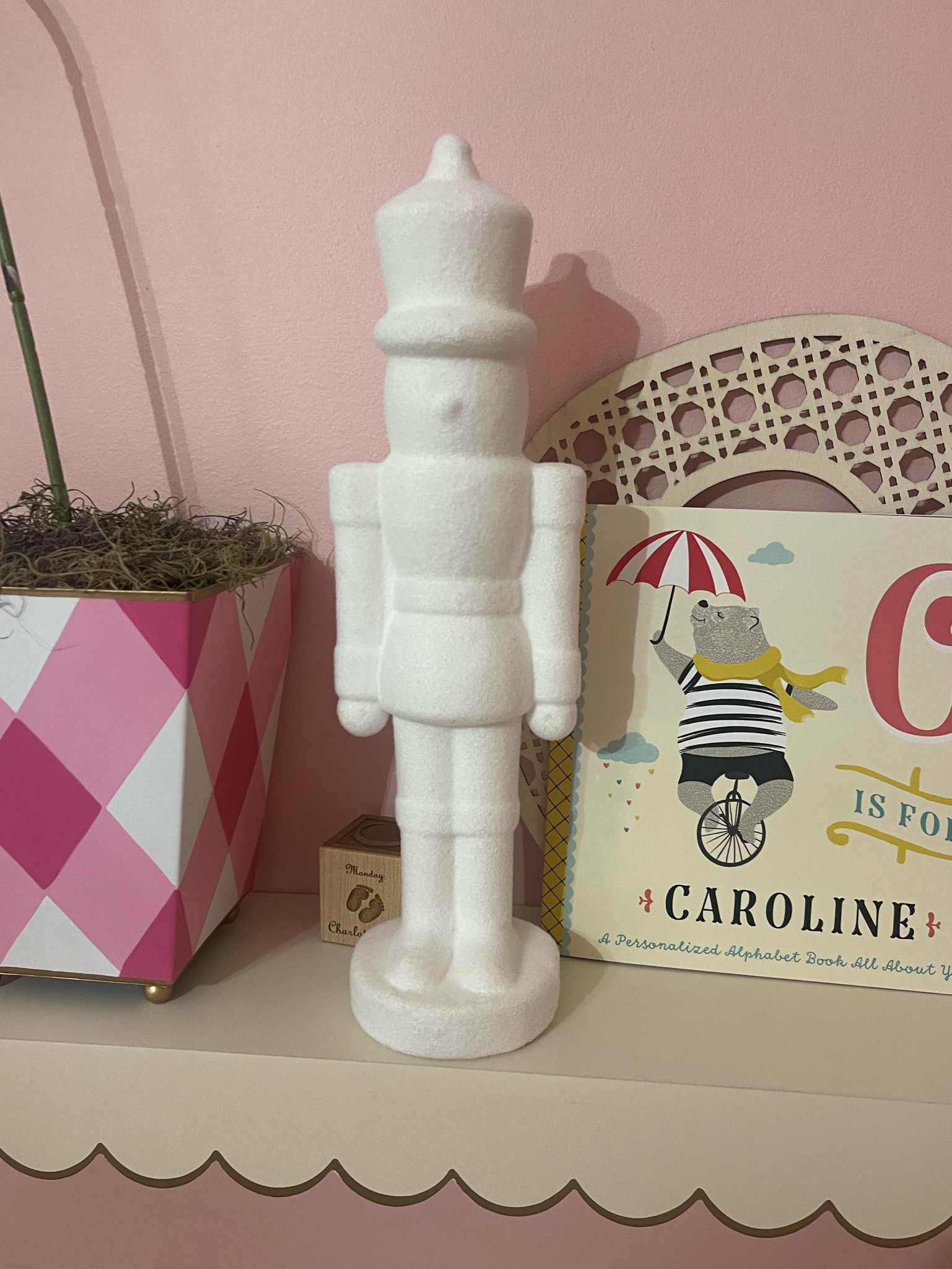 Flocked nutcracker, white nutcracker, grandmillennial Christmas decor, nursery Christmas decor 

#LTKFindsUnder50 #LTKHome #LTKHoliday