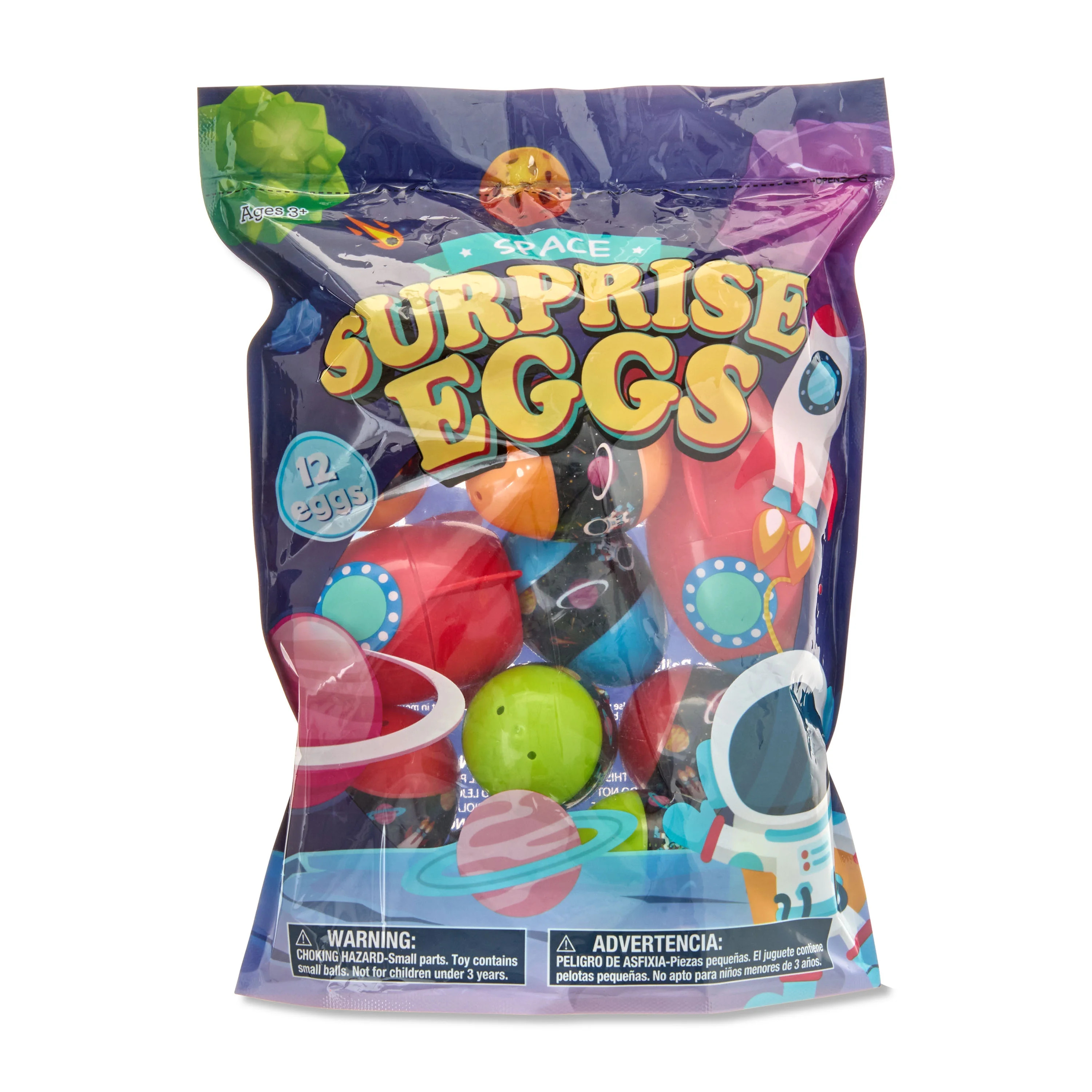 Multicolor Prefilled Space Surprise Eggs, 12 Count, Easter by Way To Celebrate | Walmart (US)