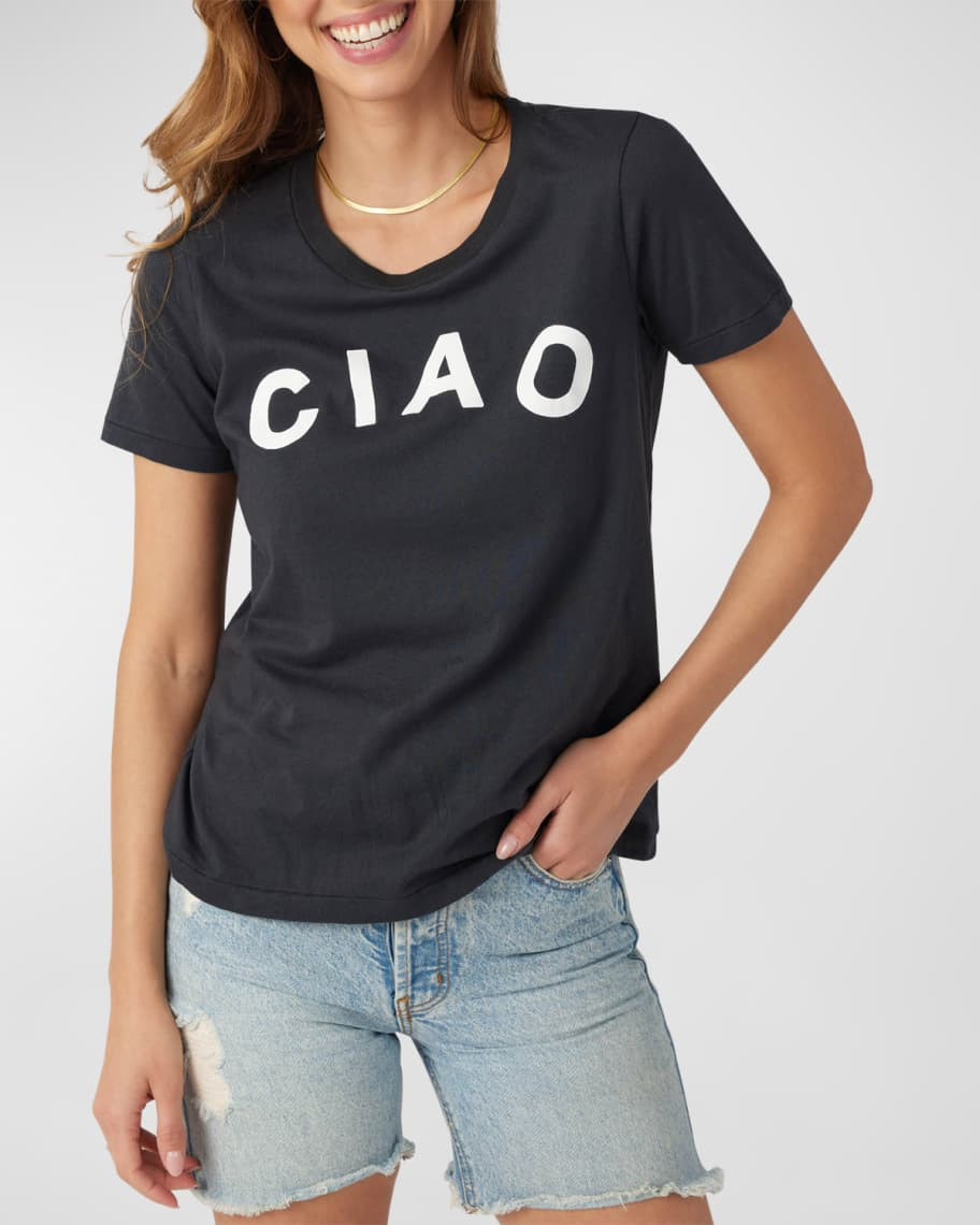 Sol Angeles Ciao Crewneck T-Shirt | Neiman Marcus
