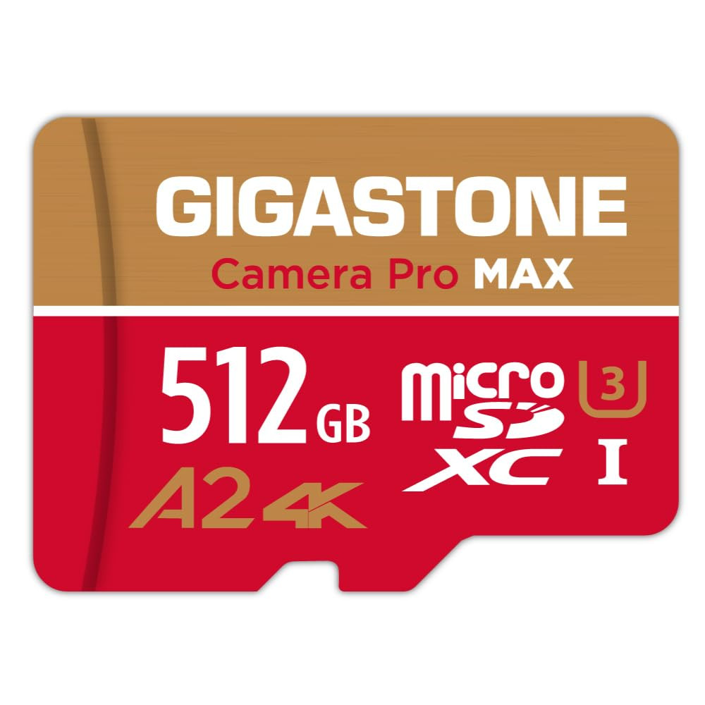 [Recuperación de datos gratuita de 5 años] Tarjeta Micro SD de 512 GB GIGASTONE, cámara 4K Pro... | Amazon (US)