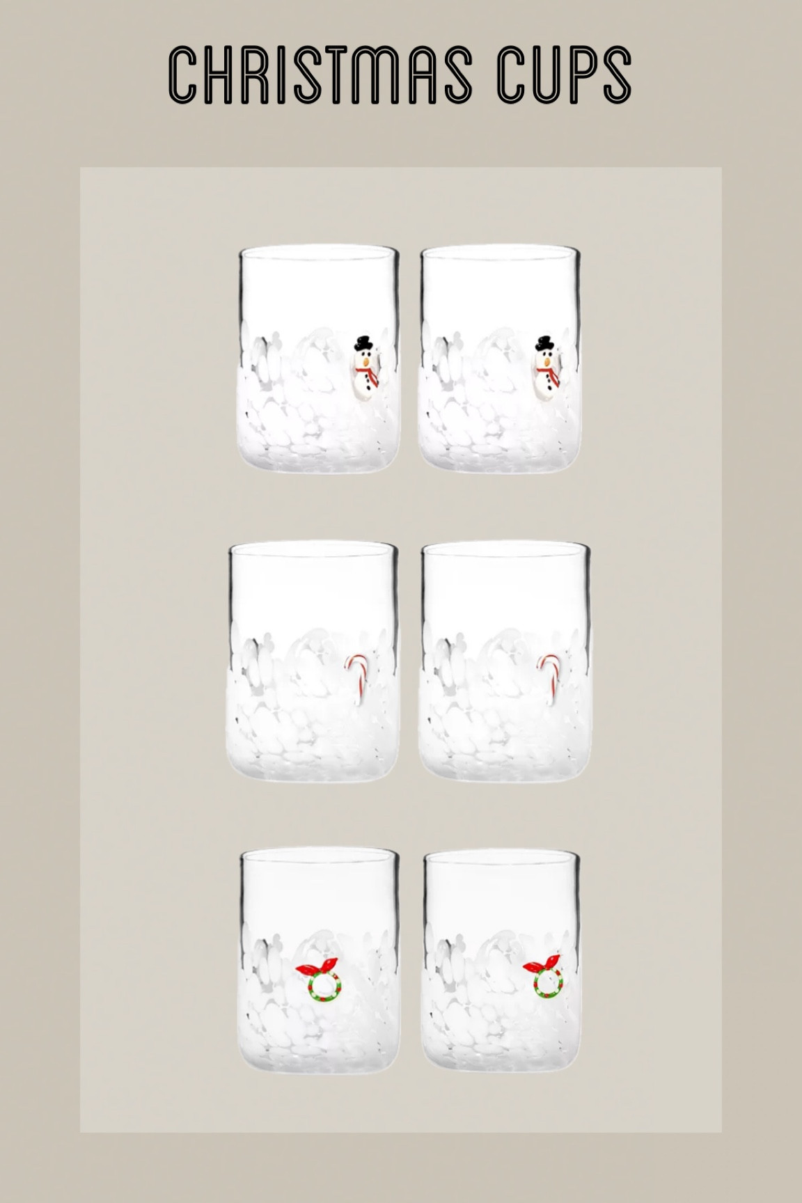 Anthropology Christmas cup look for less! 2 for $26 

#LTKHome #LTKHoliday #LTKSaleAlert