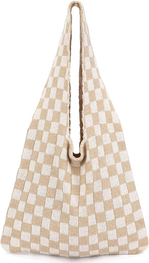 hatisan Crochet Bags for Women - Summer Beach Tote, Aesthetic Hippie Knit Bag | Amazon (US)