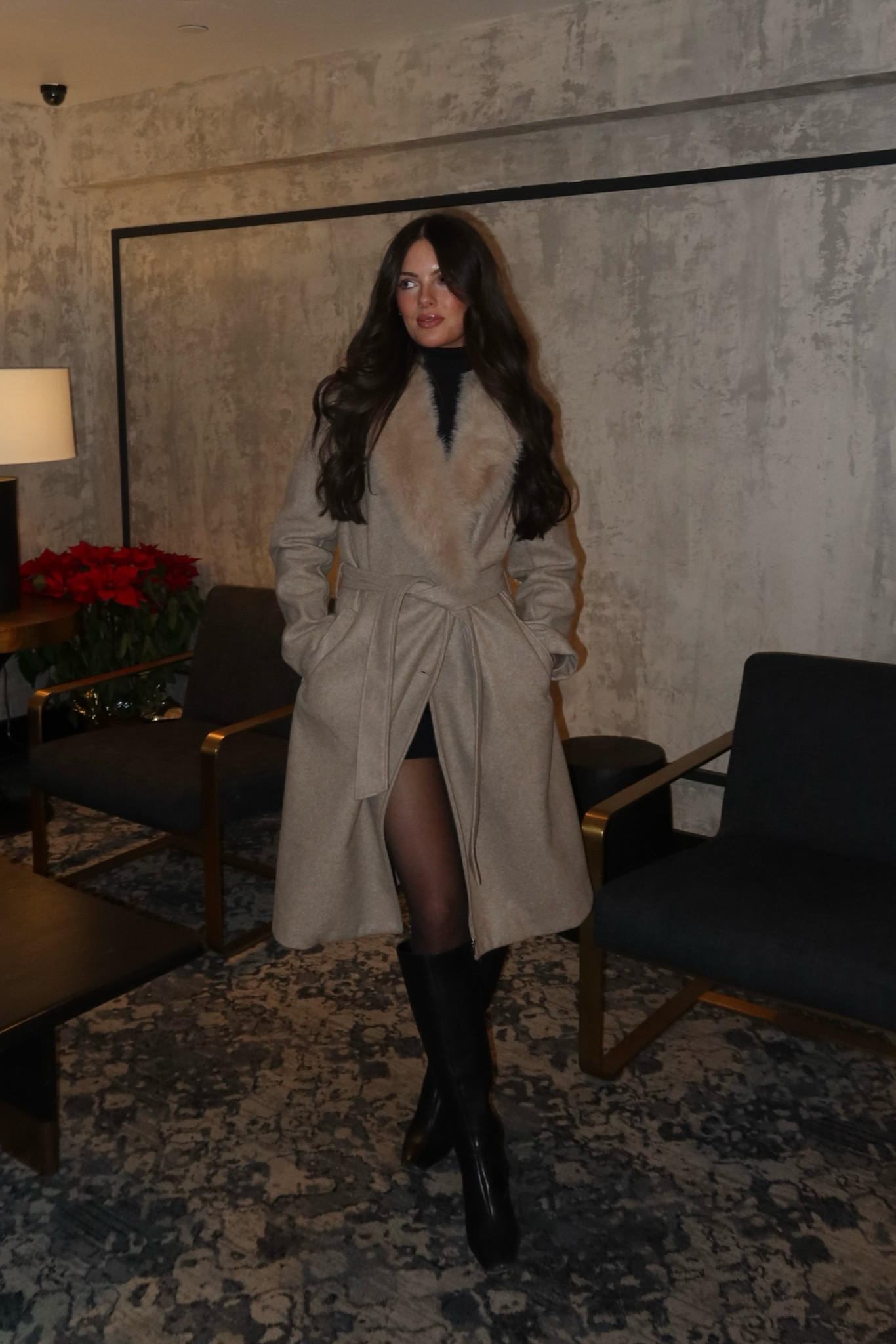Vail night #1 (coat is ZW Collection Faux Fur Collar Coat - Stone from ZARA!)

#LTKStyleTip #LTKSeasonal