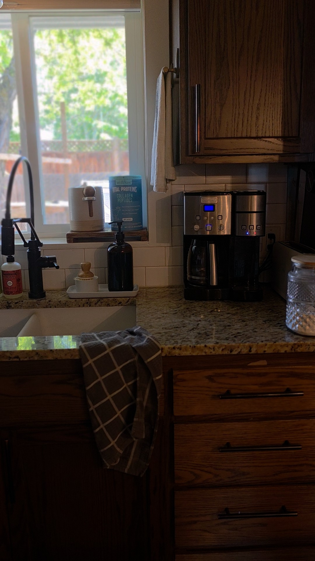 Pretty storage wins every.single.time. I love this pretty jar that I got for my collagen peptides! #coffeebar  

 #LTKHome