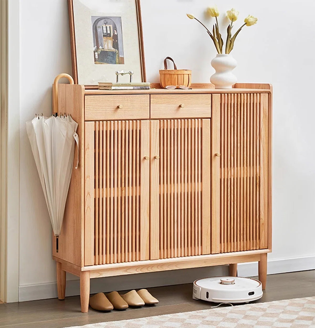 Rite Treasure 43.31"  Rectangular Solid Wood Shoe Storage | Wayfair | Wayfair North America