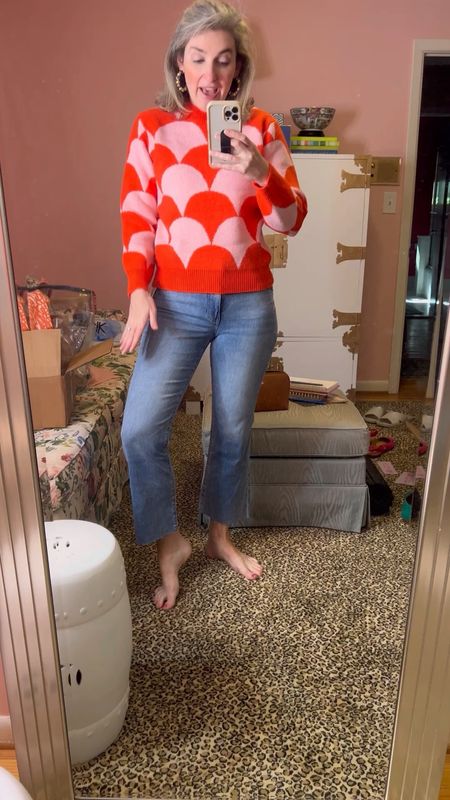 Love that these are lighter in color but not too light. True to size. And how about this sweater?!

#LTKfindsunder100