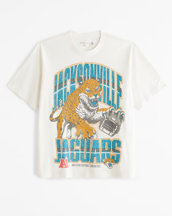 Jacksonville Jaguars Vintage-Inspired Graphic Tee | Abercrombie & Fitch (US)