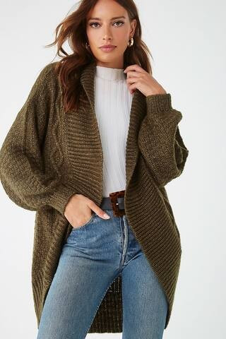 Marled Shawl Collar Cardigan | Forever 21 (US)