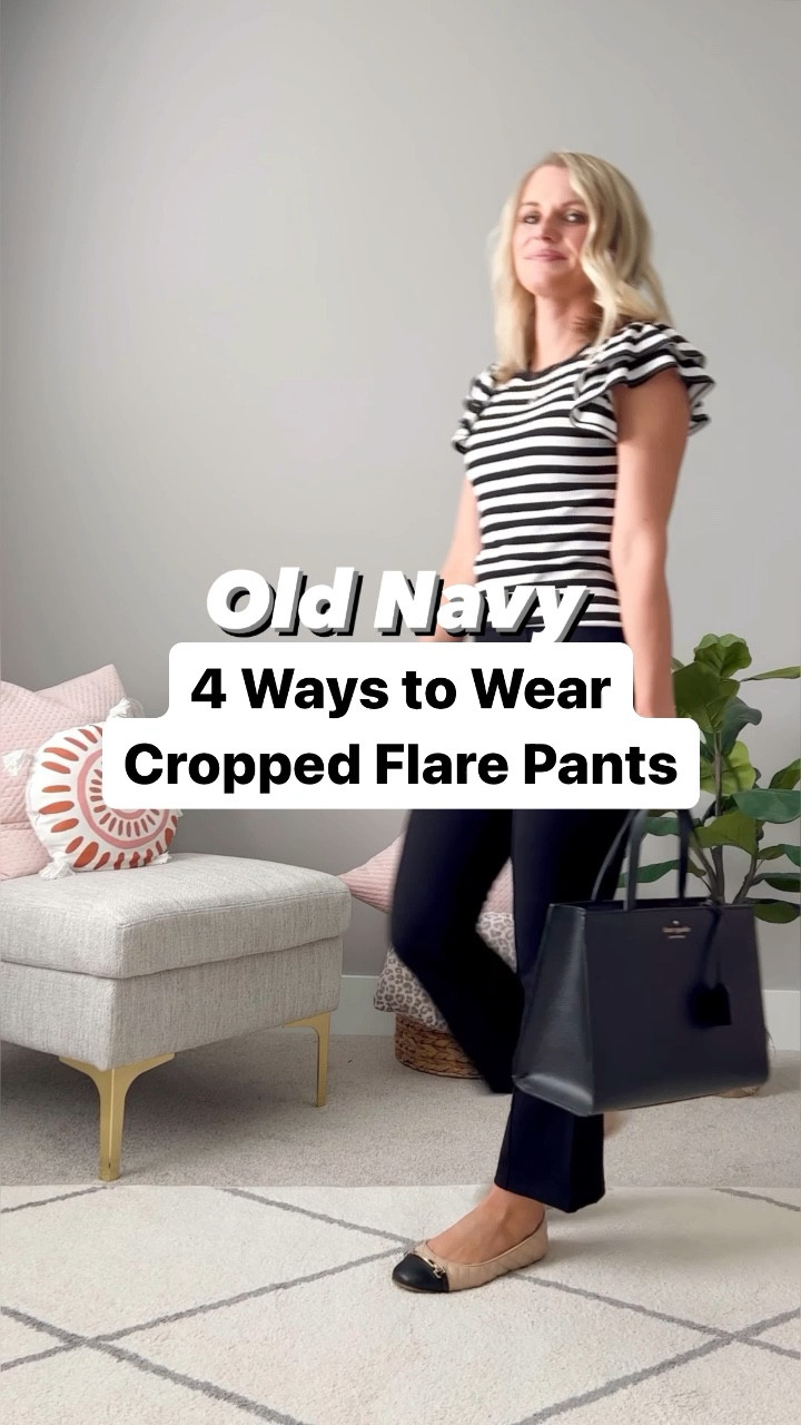 Old Navy Extra High-Waisted Stevie Crop Kick Flare Pants for Women