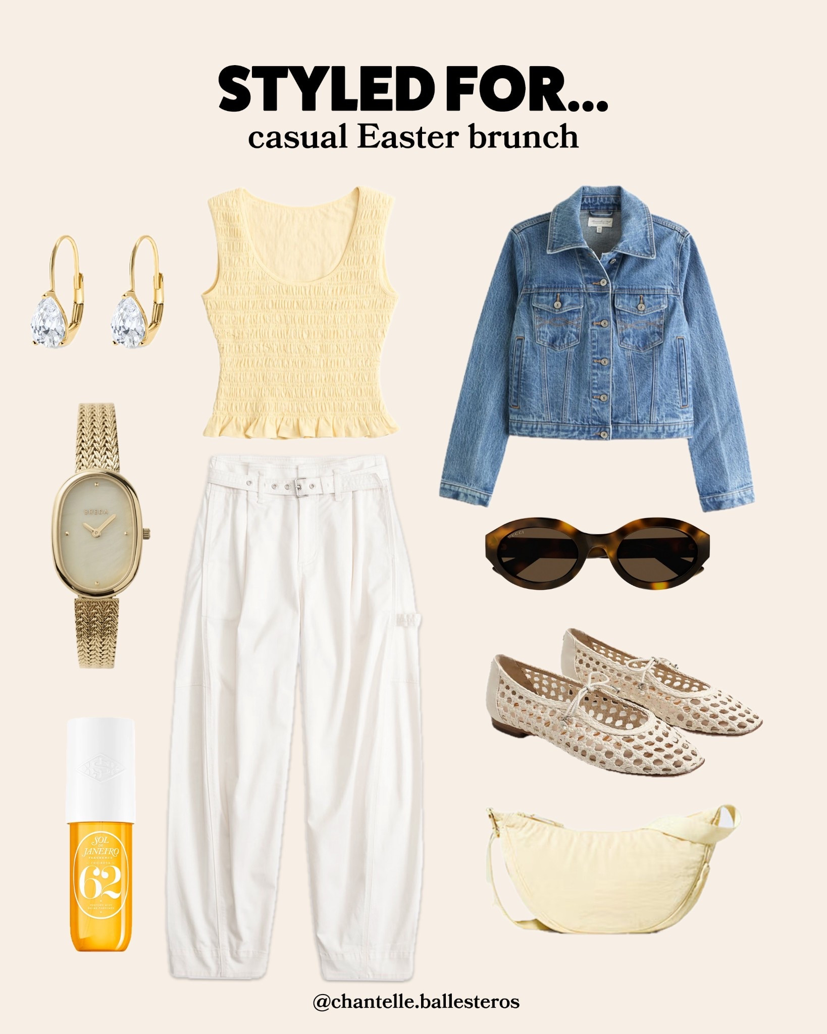 If you’re heading to an Easter brunch that calls for a more casual look, this one is for you! The barrel pants allow for movement while the chic accessories elevate this outfit to make it feel effortless 💛 

#LTKgrwm #LTKSpringSale #LTKootd