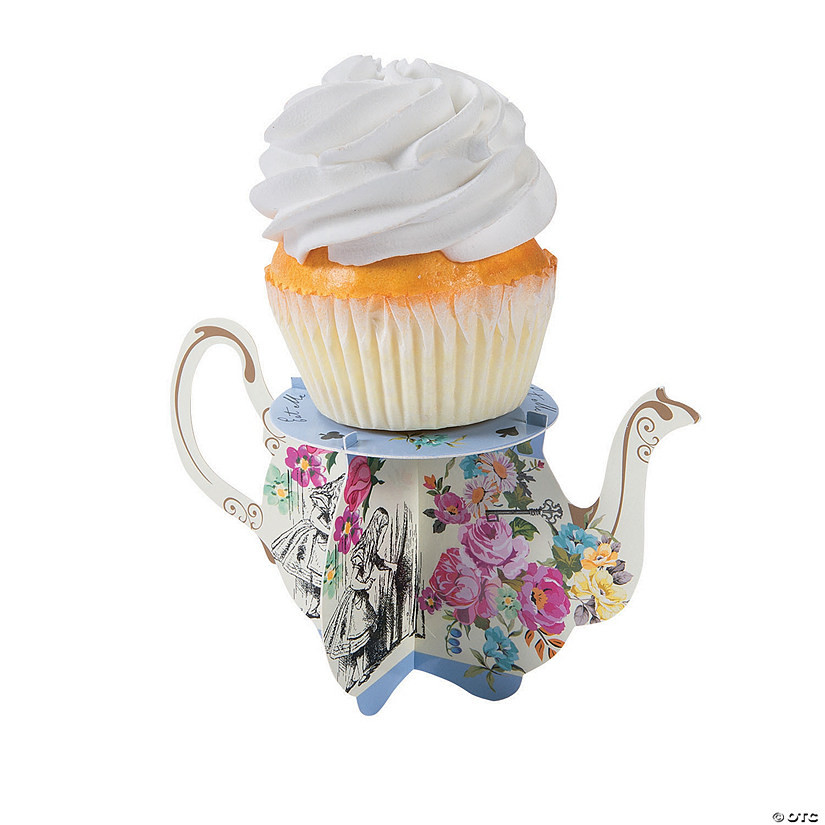 Truly Alice Teapot Cupcake Stands - 6 Pc. | Oriental Trading Company