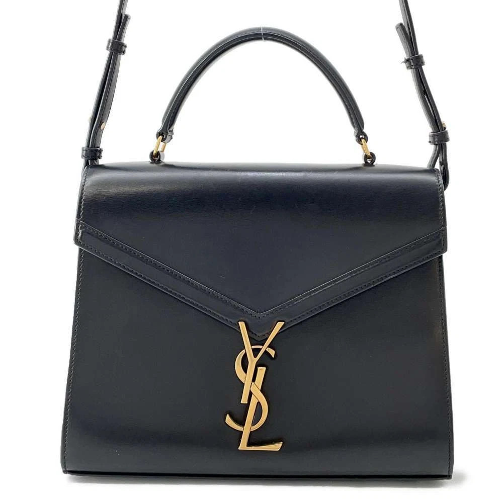 SAINT LAURENT PARIS Cassandra Shoulder Bag Leather Black 578000  | eBay | eBay US