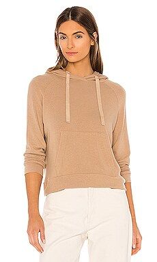Enza Costa Peached Jersey Easy Hoodie in Sandstone from Revolve.com | Revolve Clothing (Global)