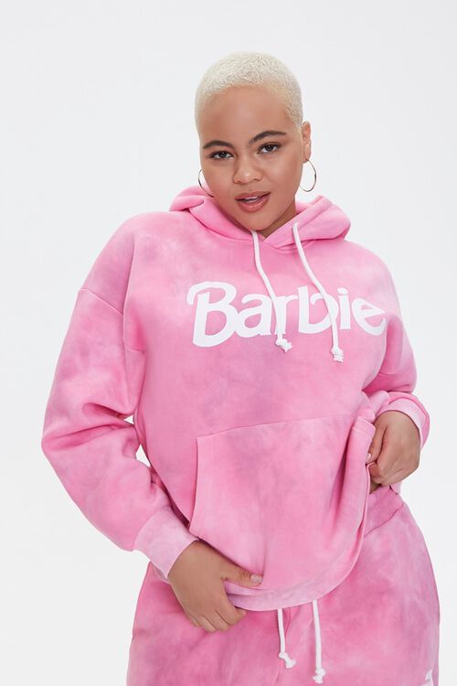 Plus Size Tie-Dye Barbie™ Hoodie | Forever 21 (US)