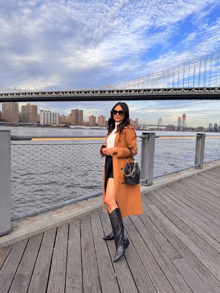 Trench coat season is here people! If you don’t have one, I highly recommend this one. Also linking to one I love from Amazon! Wearing size small in the trench coat pictured here, but size down in the Amazon one.
Take 20% OFF my boots and bag with code: HAUTE20
…
#giginewyork #marcfisher #falloutfit #boots #bucketbag 

#LTKstyletip #LTKshoecrush #LTKitbag
